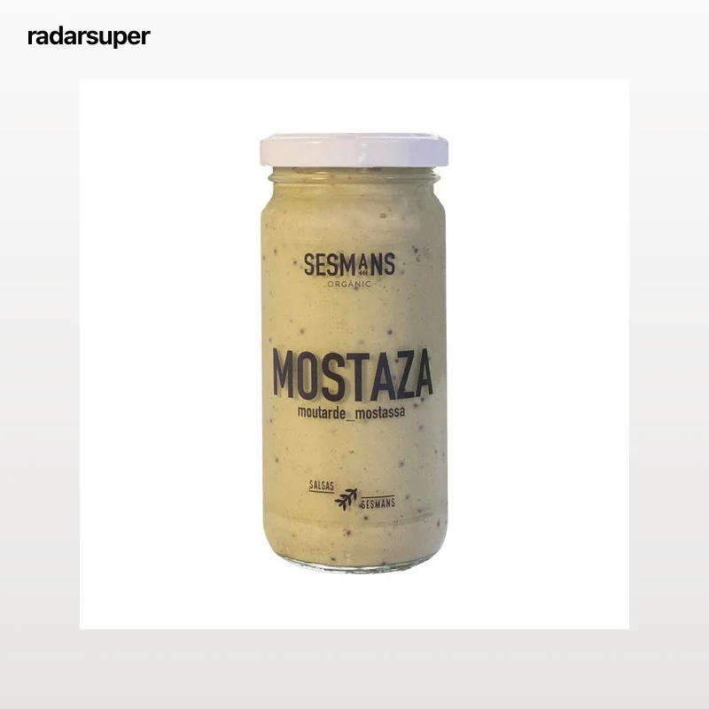 SESMANS ORGANIC Mostaza de procedencia ecológica 240 ml.