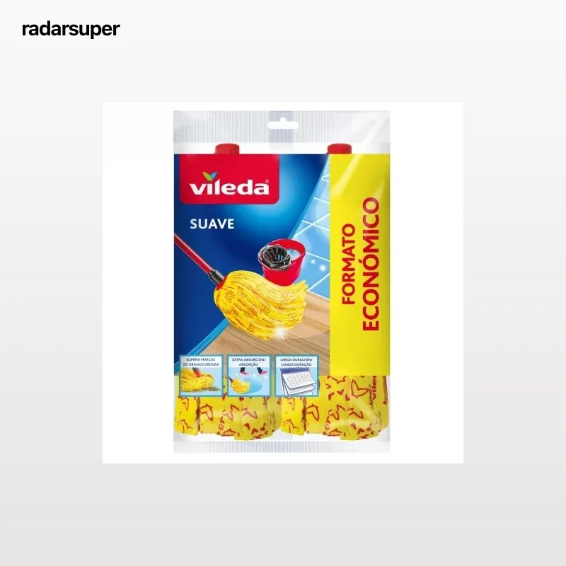 Set 2 Fregonas de Tiras Microfibra Algodón VILEDA Suave