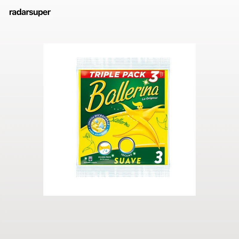 Set 3 Bayetas BALLERINA Original - Amarillo