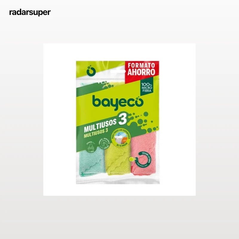 Set 3 Bayetas Multiusos Microfibra BAYECO