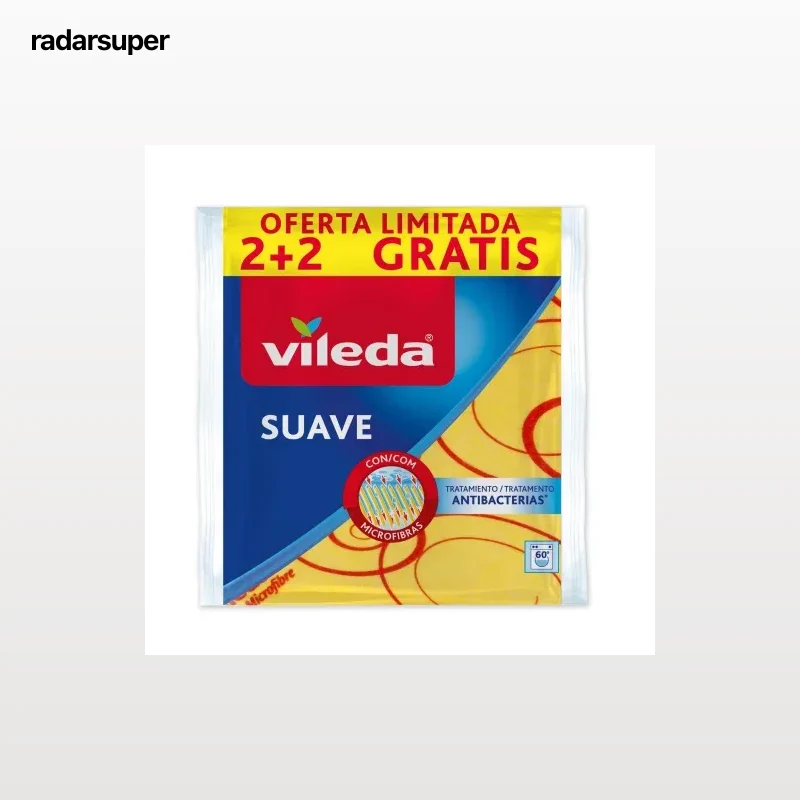 Set 3 Bayetas Suave Multiusos Microfibras VILEDA Suave Ultra Fresh