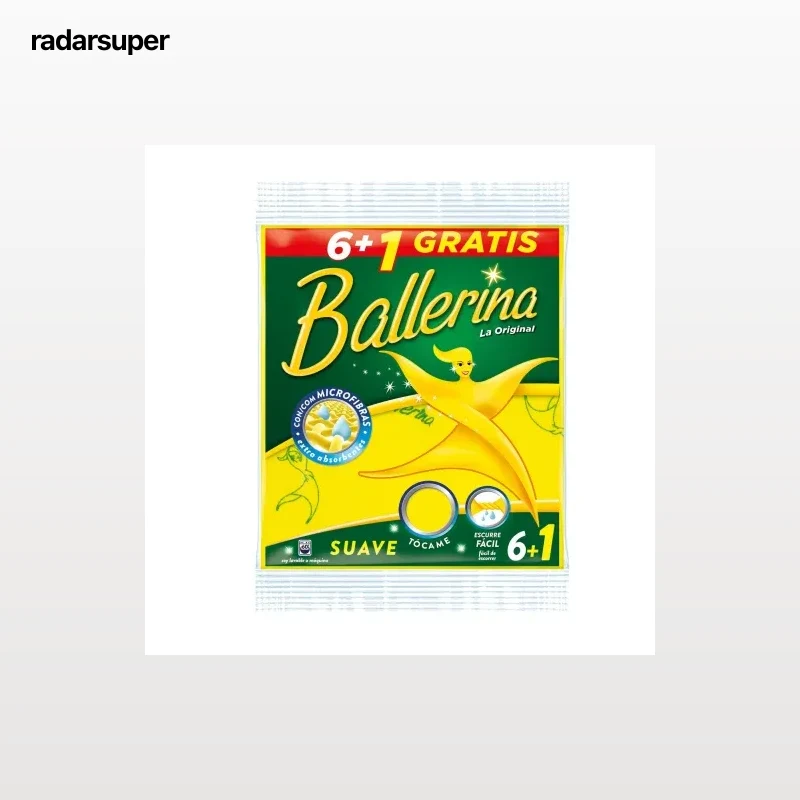 Set 6 Bayetas BALLERINA Original - Amarillo