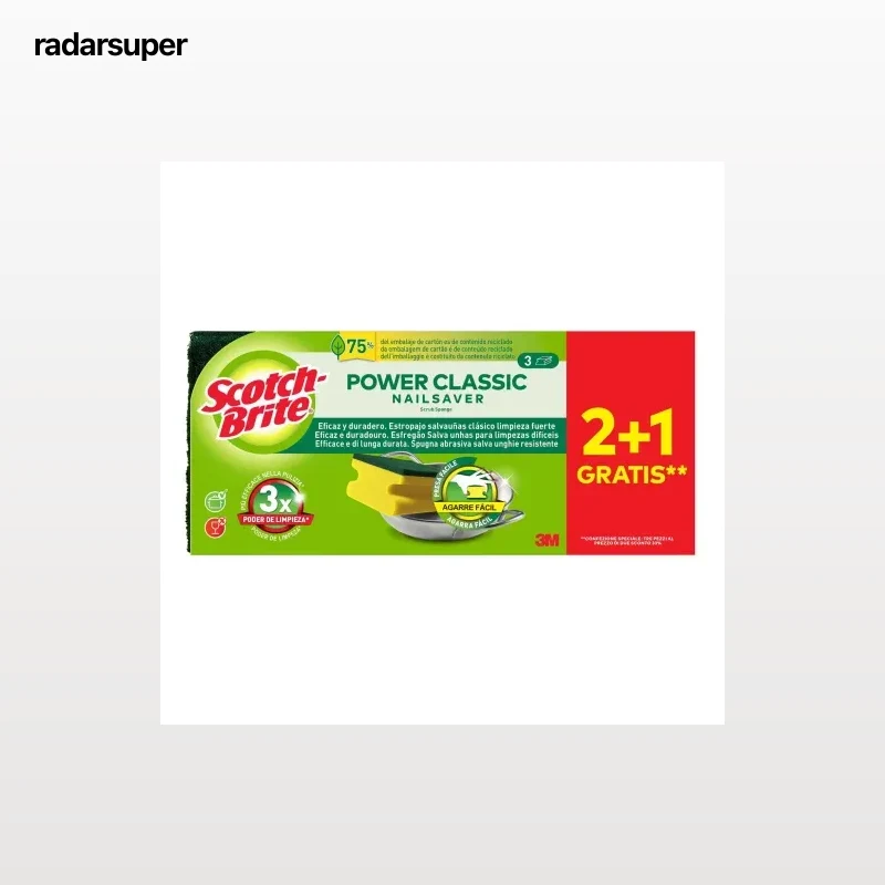 Set de 3 Estropajos Salvauñas SCOTCH BRITE Classic