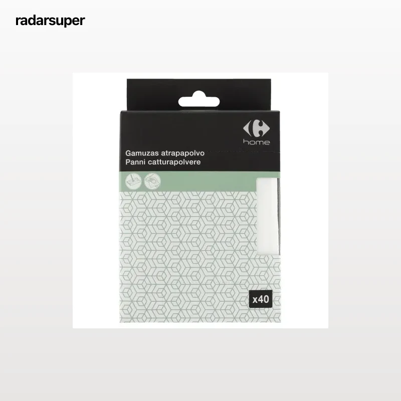 Set de 40 Gamuzas Atrapapolvo Desechables CARREFOUR 5,5x11,5x18 cm