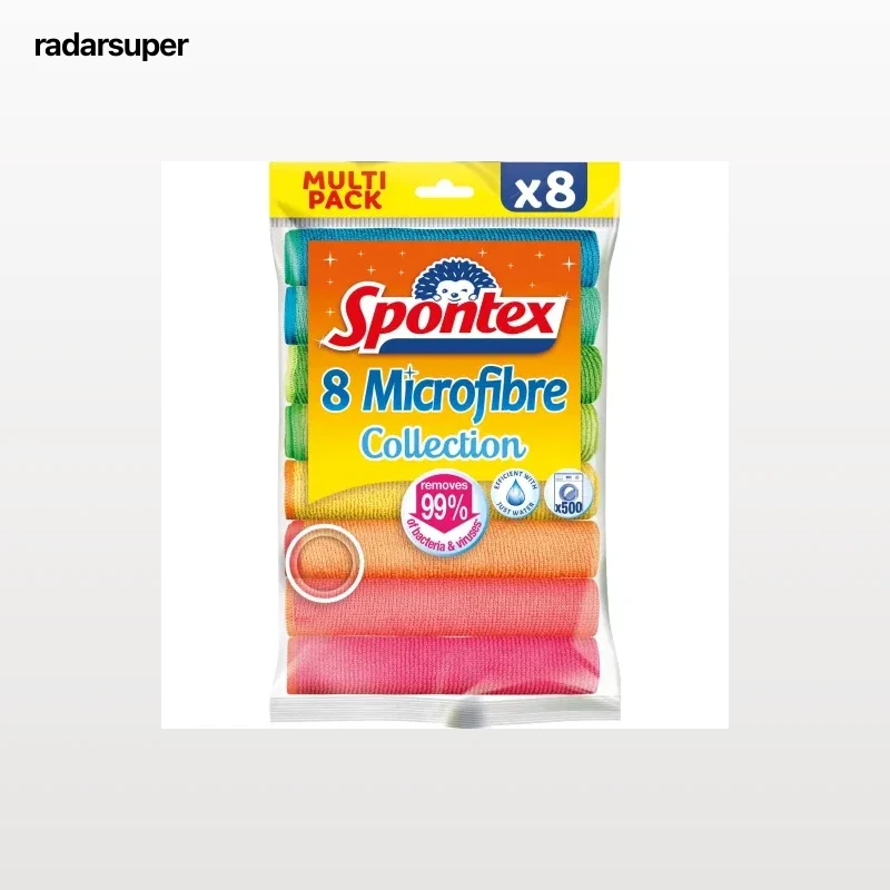 Set de 8 Bayetas Microfibras SPONTEX