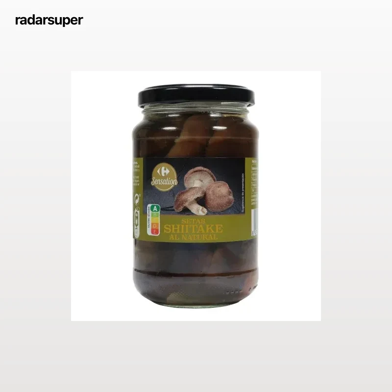 Setas shiitake al natural Sensation Carrefour 180 g.