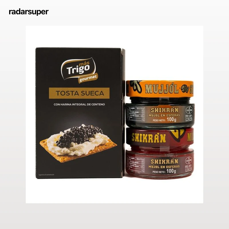 SHIKRÁN Mujjol negro/rojo 2x100 g + tosta gratis.