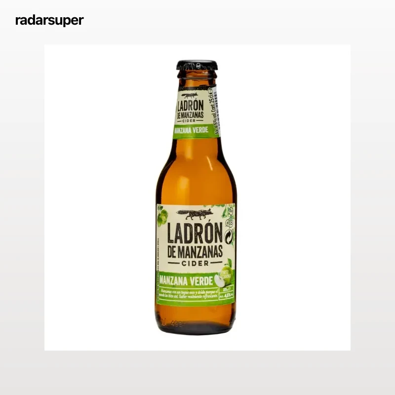 Sidra cider Ladrón de Manzanas botella 25cl manzana verde