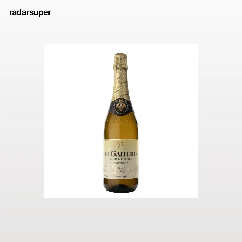 Sidra El Gaitero achampanada extra botella sin gluten 75 cl.
