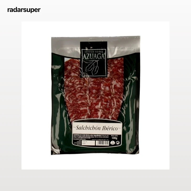 SIERRA AZUAGA Salchichón ibérico de calidad extra, cortado en lonchas SIERRA AZUAGA 100 g.