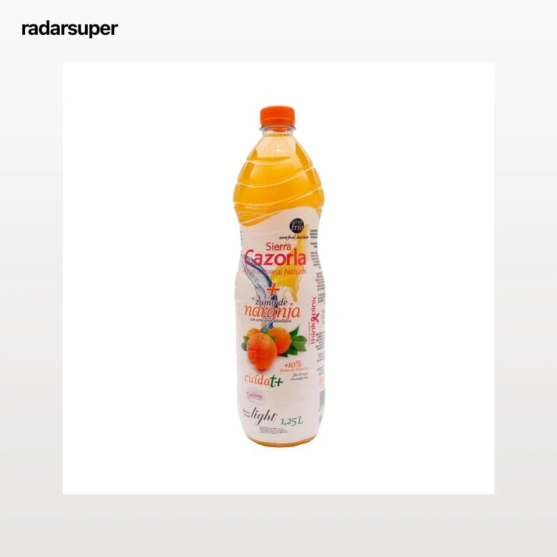SIERRA CAZORLA Agua mineral más zumo de naranja sin azúcares añadidos 1,25 l.