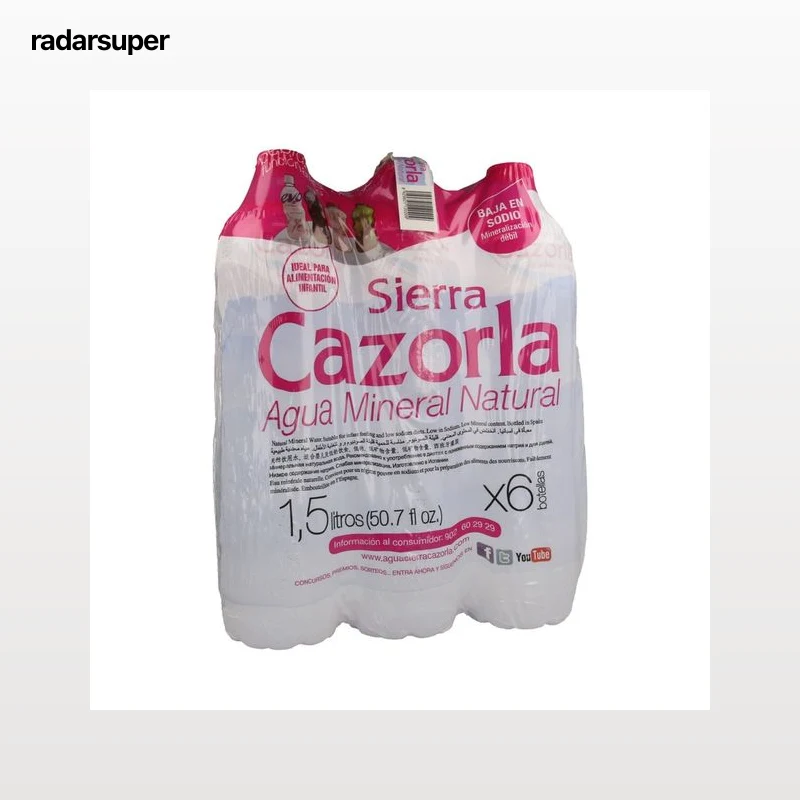 SIERRA DE CAZORLA Agua mineral pack de 6 uds. x 1,5 l.