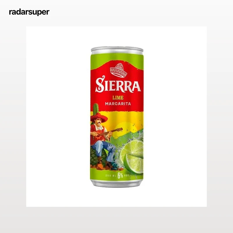 SIERRA Margarita (combinado de tequila, triple seco y lima) lata 25 cl.