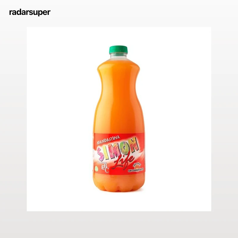 SIMON LIFE Refresco refrigerado de mandarina botella de 1,5 l.