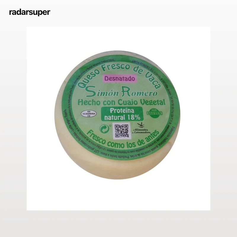 SIMÓN ROMERO Queso fresco de vaca desnatado SIMÓN ROMERO 375 g.