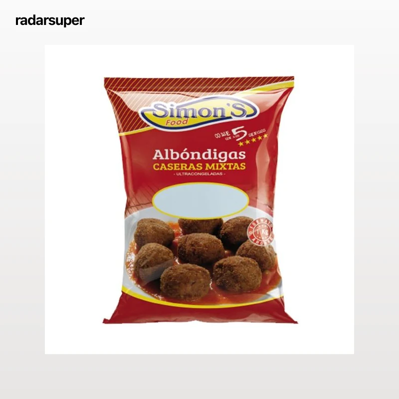 SIMON´S FOOD Albóndigas caseras mixtas (vacuno - cerdo), ultracongeladas SIMON´S FOOD 1 kg.