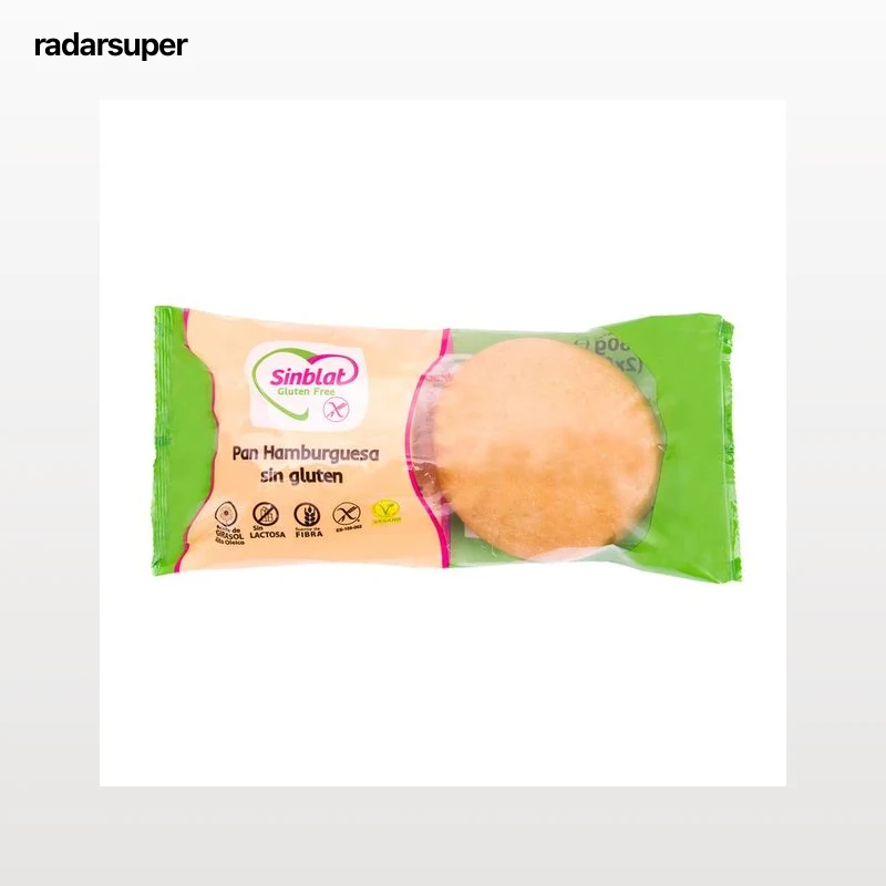 SINBLAT Pan de hamburguesa sin gluten 2 ud 160 g.