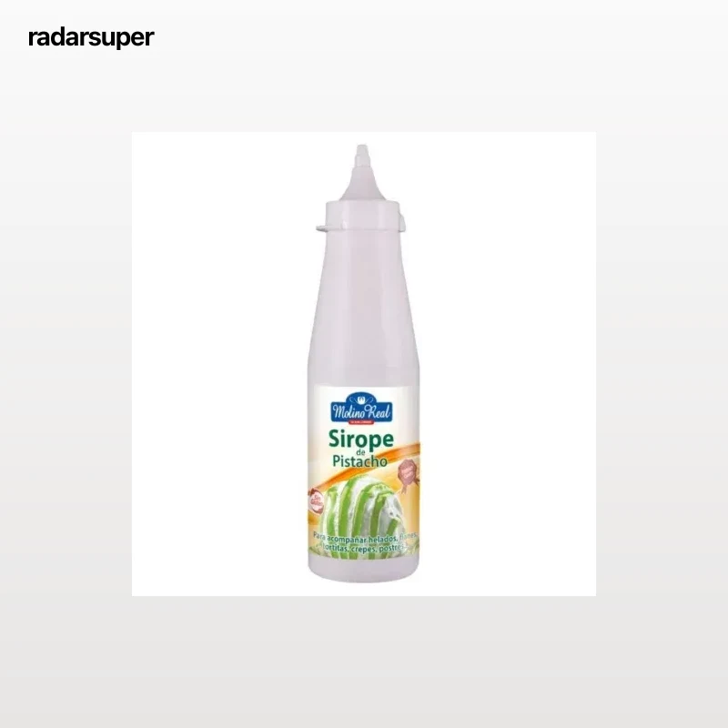 Sirope de pistacho Molino Real sin gluten 300 g.