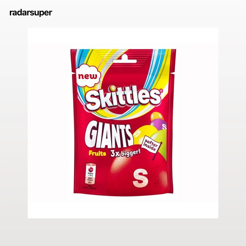 SKITTLES Caramelos giants fruity 132 g.