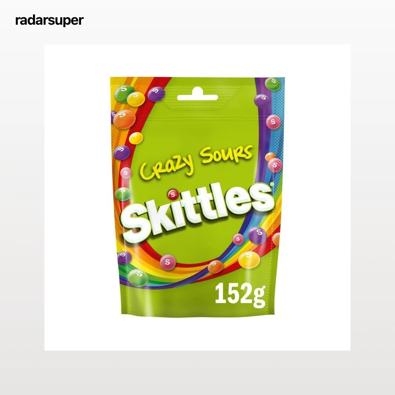 SKITTLES Crazy sour Caramelo blando grajeado 174 g.