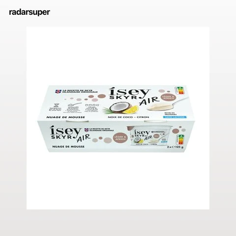 Skyr coco citron Isey les 2 pots de 125g