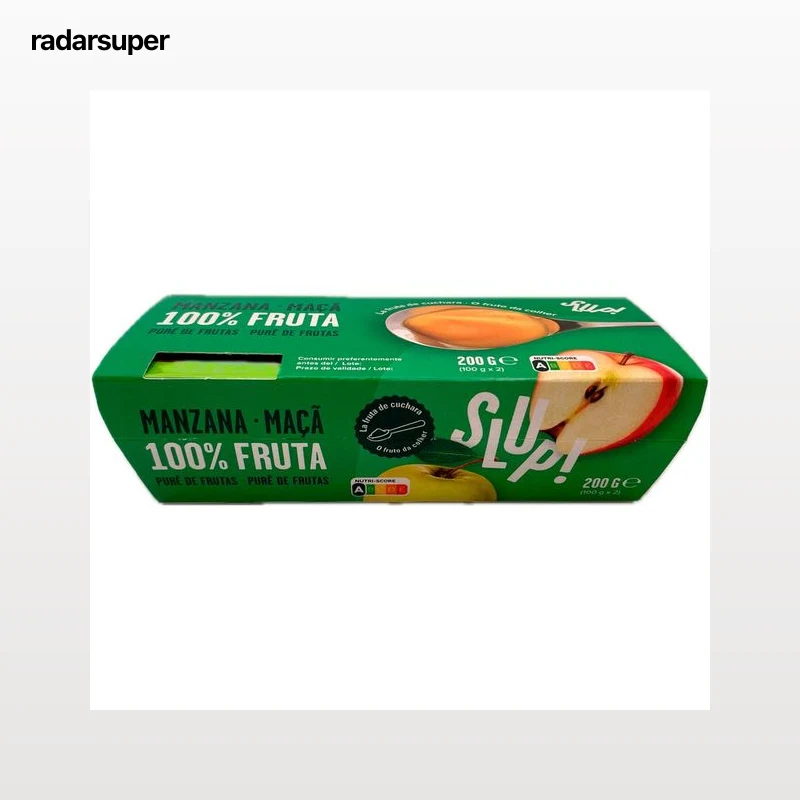 SLUP! Crema de fruta de manzana 2 x 100 g.