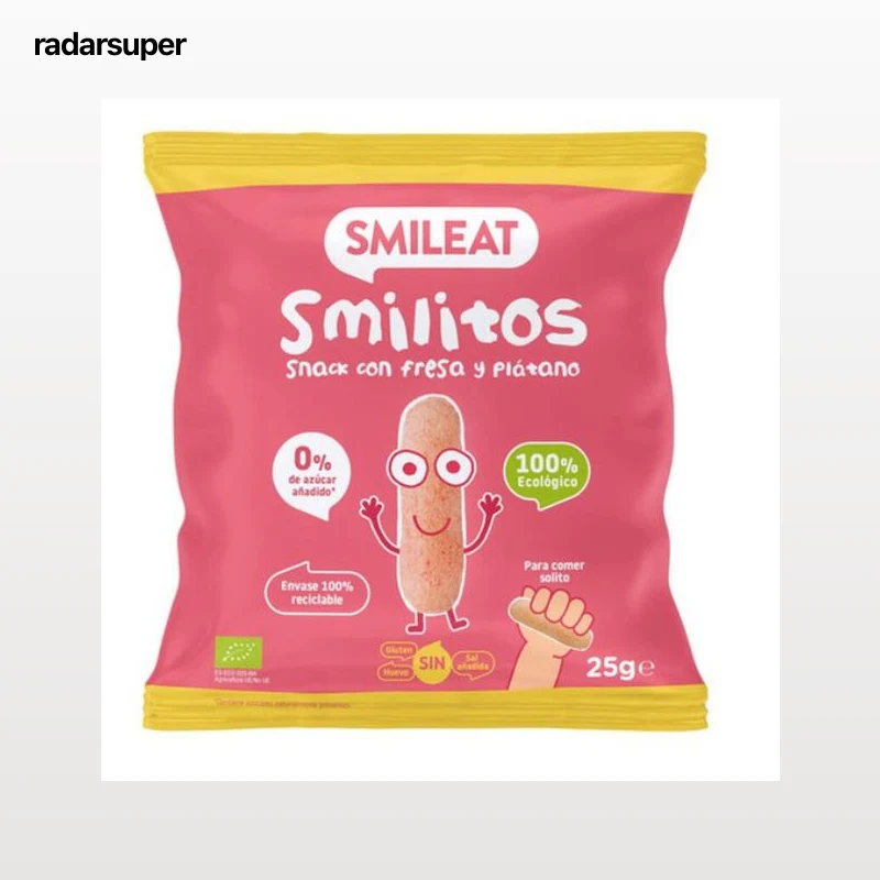 Smilitos fresa plátano Eco 25g Smileat