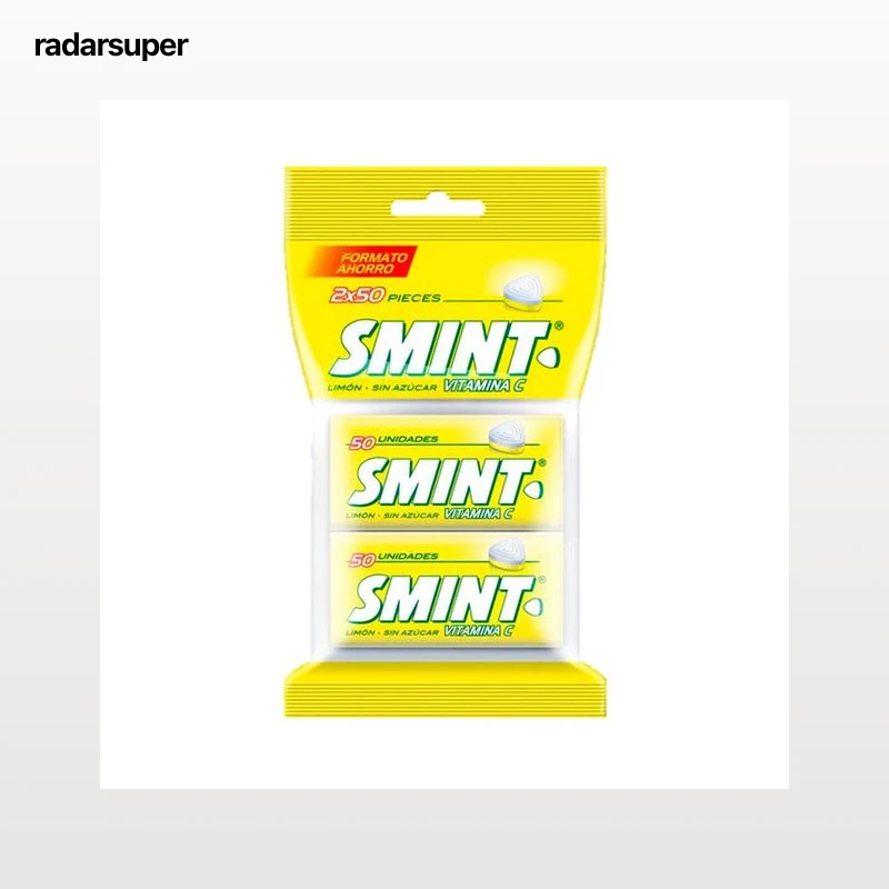 SMINT Caramelo comprimido con sabor a limón sin azúcar 2 x 35 g.