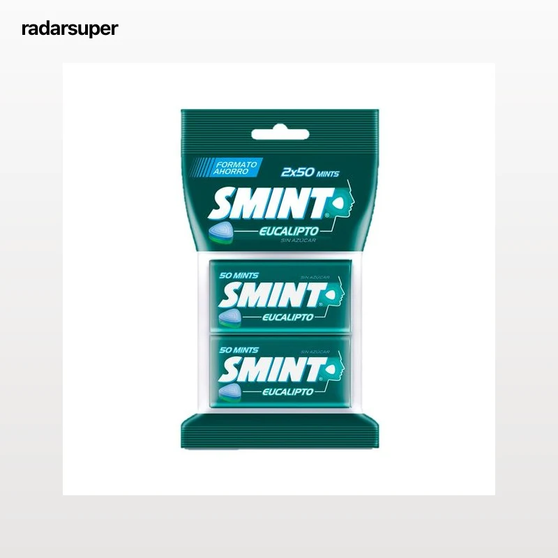SMINT Caramelos comprimidos de eucalipto sin azúcar 2 x 35 g.