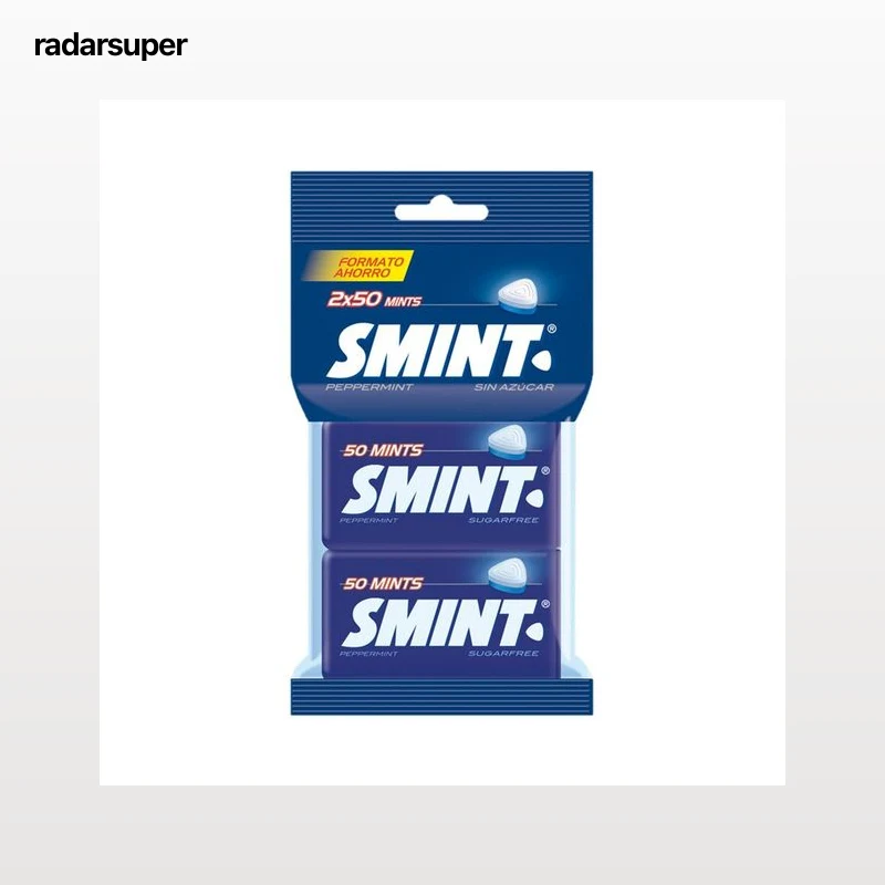 SMINT Caramelos comprimidos de menta sin azúcar 2 x 35 g.