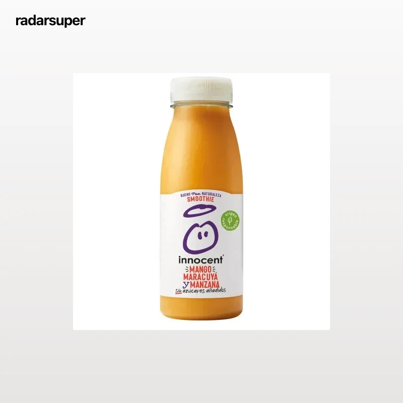 Smoothie de mango y maracuyá Innocent sin azúcares añadidos botella 25 cl.