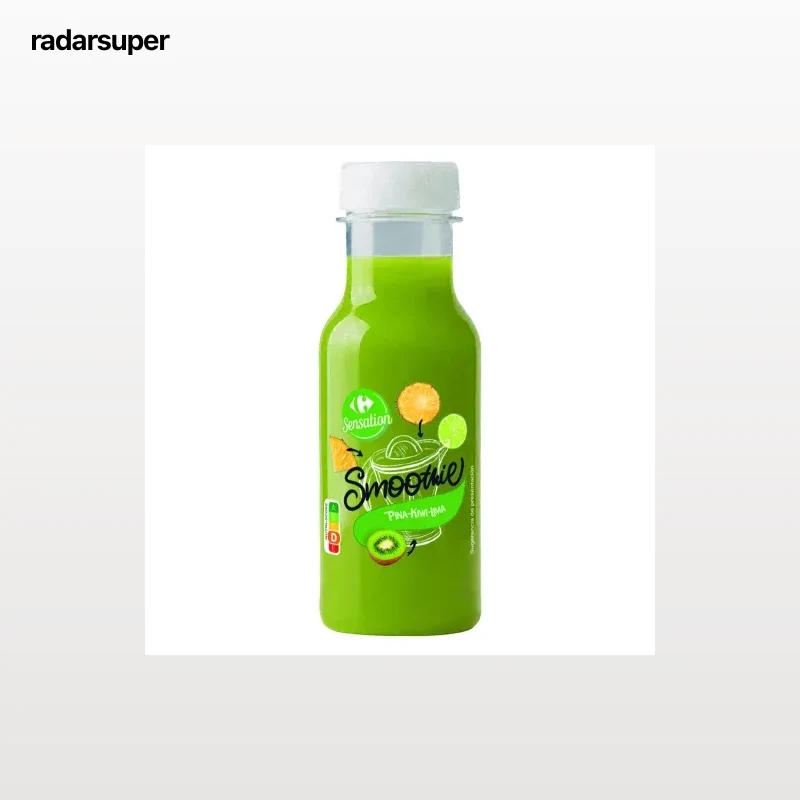 Smoothie de manzana, kiwi y piña Carrefour Sensation 250 ml.