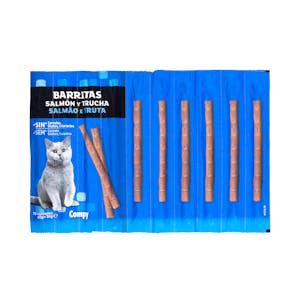 Snack barritas de salmón y trucha gato