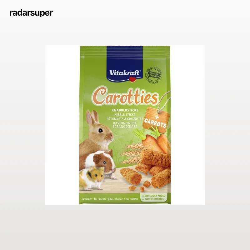 Snack bastones de zanahoria para conejos enanos Carotties Vitakraft 50 g