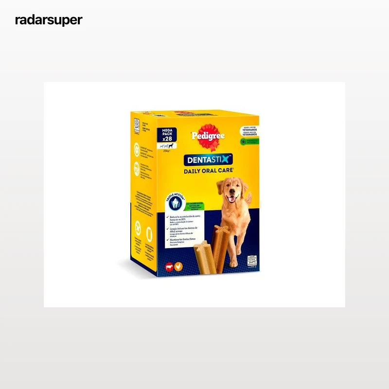 SNACK PARA CÃO DENTASTIX PEDIGREE RAÇA GRANDE 1.08KG 28 UNIDADES