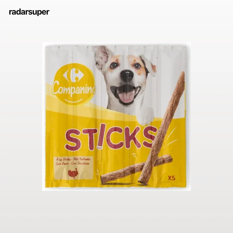 Snack de pavo para perro Carrefour Companino Pack 5 uds.