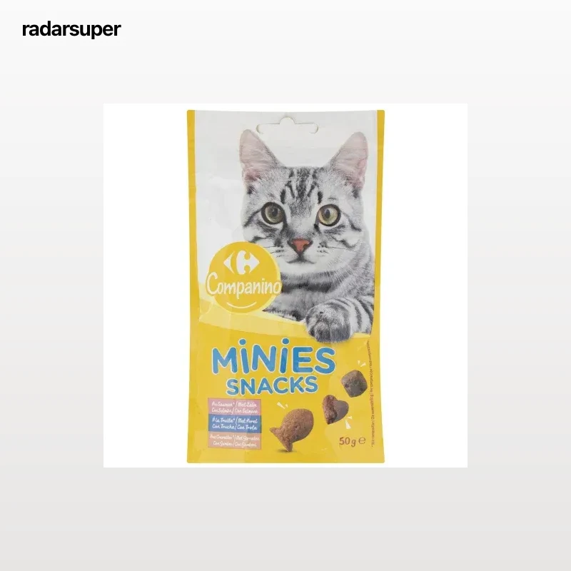 Snack de pescado para gatos Minies Snack Carrefour 50 g.
