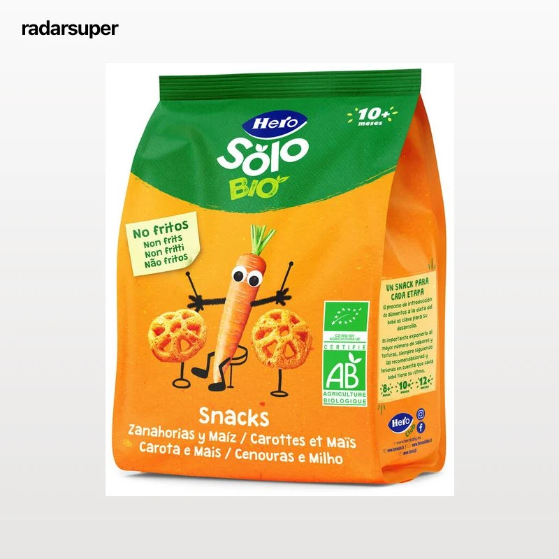 Snack eco Hero Solo zanahoria maíz 40g
