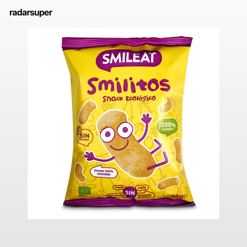 Snack ecológico smilitos Smileat 38 g
