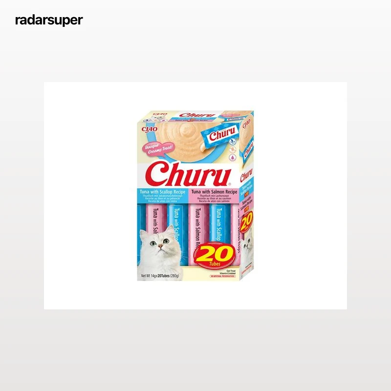 SNACK GATO CIAO CHURU ATUM VARIETY 20X14G