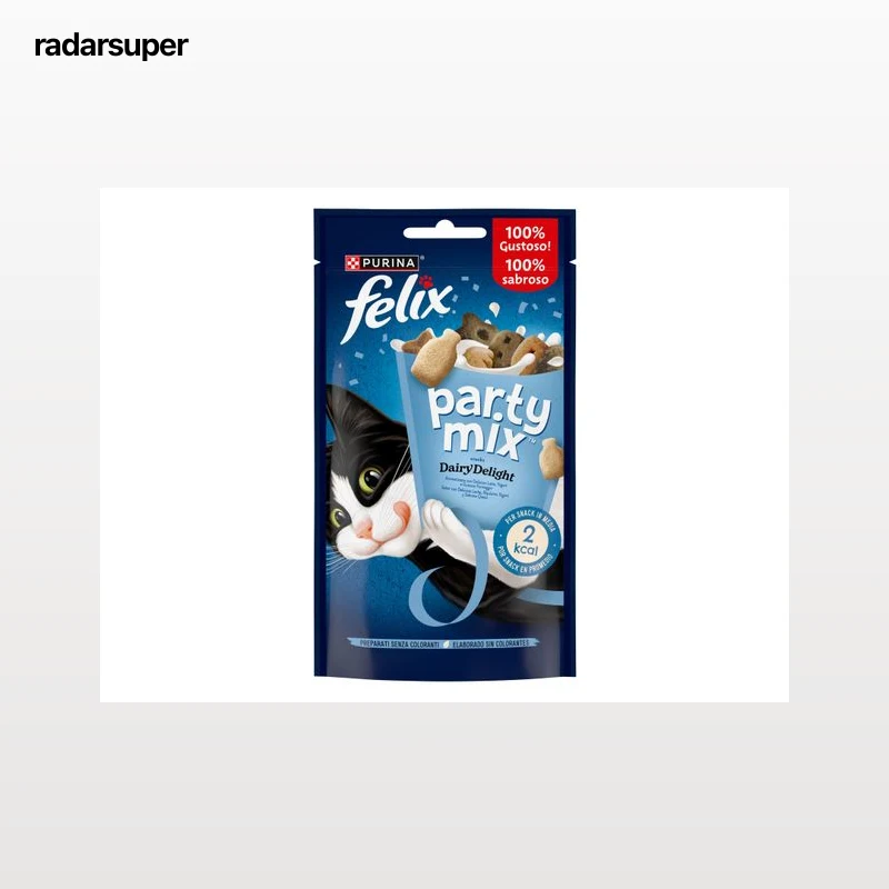 SNACK PARA GATO PARTY MIX FELIX DAIRY DELIGHT 60G