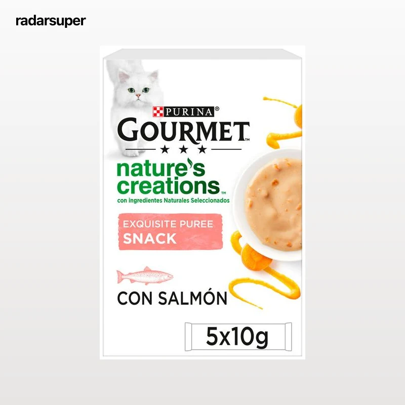 Snack gato Purina Pure gourmet salmón 5 uds