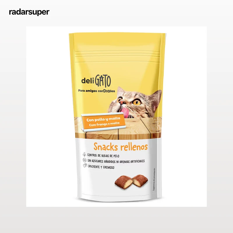 Snack para gatos rellenos con pollo y malta Dia Deligato 60 g