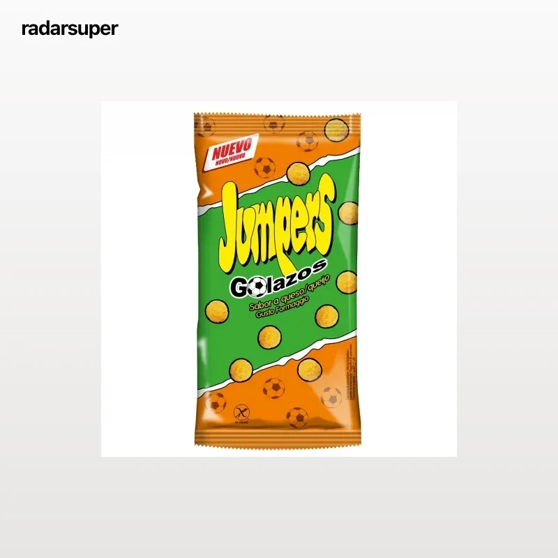 Snack golazos sabor a queso Jumpers sin gluten 110 g.