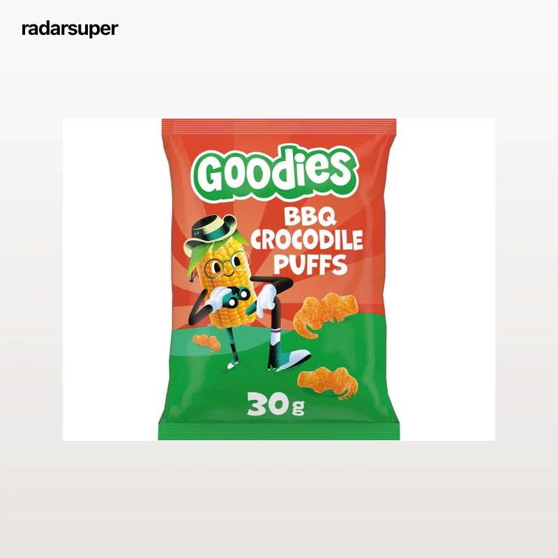 SNACK GOODIES CROCODILE PUFFS BBQ 30G