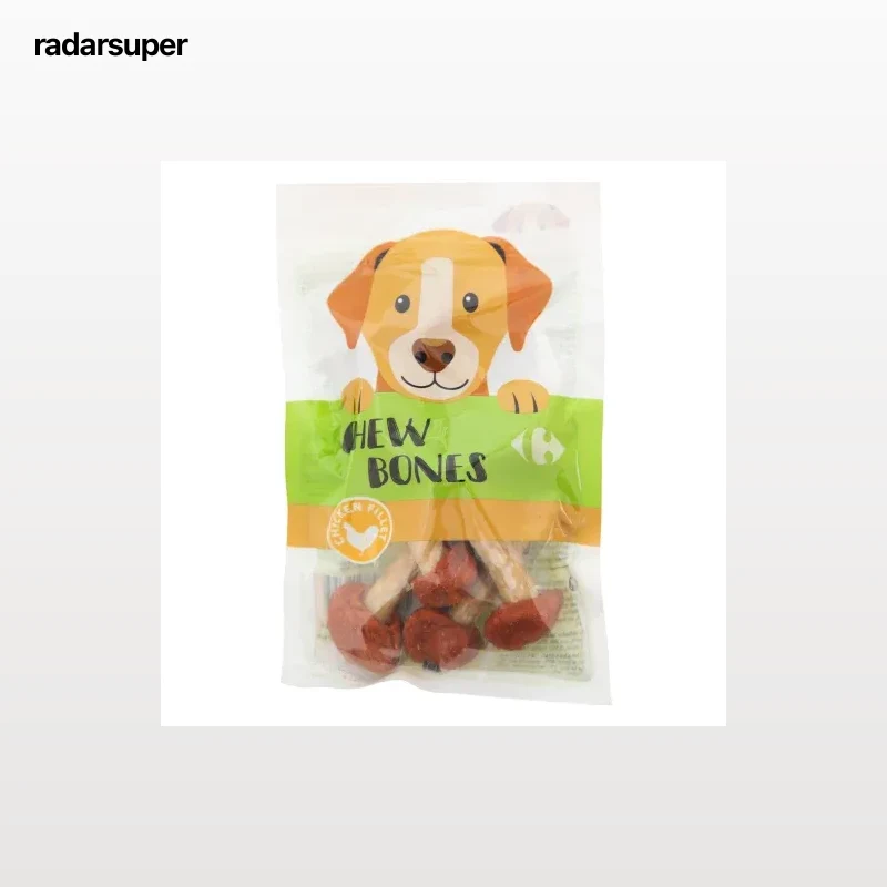 Snack huesos de pollo para perro Carrefour 6 unidades 80 g.
