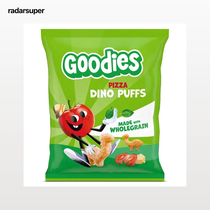 Snack infantil dino puffs pizza Goodies 12 g