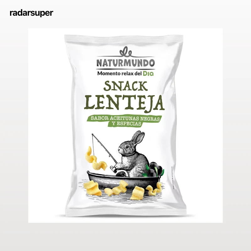 Snack de lenteja sabor aceituna negra y especias Dia Naturmundo 95 g