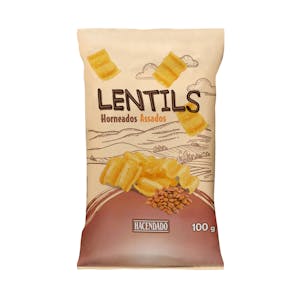 Snack de lentejas horneado Lentils