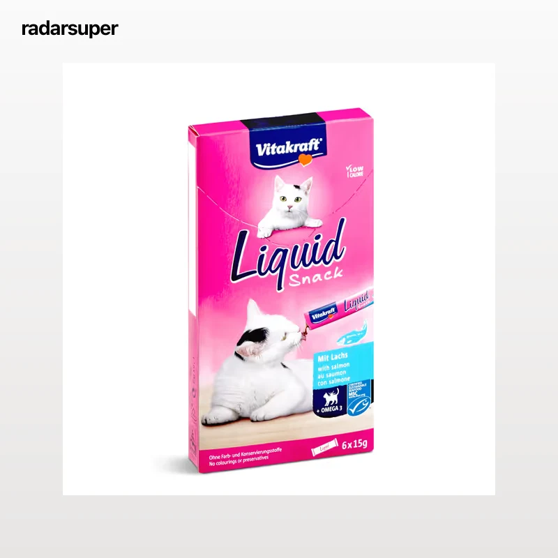 Snack líquido para gatos con salmón Vitakraft 90 g